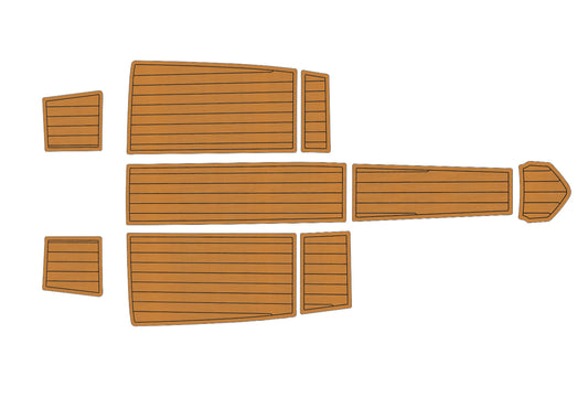 2008-2017 Bella 530 EXCEL Cockpit Swim platform 1/4" 6mm EVA faux teak mat Floor
