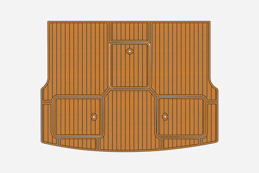1987 Silverton 34 Convertible Marine teak deck seadek EVA Foam Boat flooring