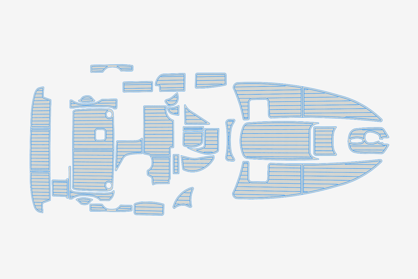2000 Bayliner 2855 Anti-slip mat Custom EVA marine deck flooring