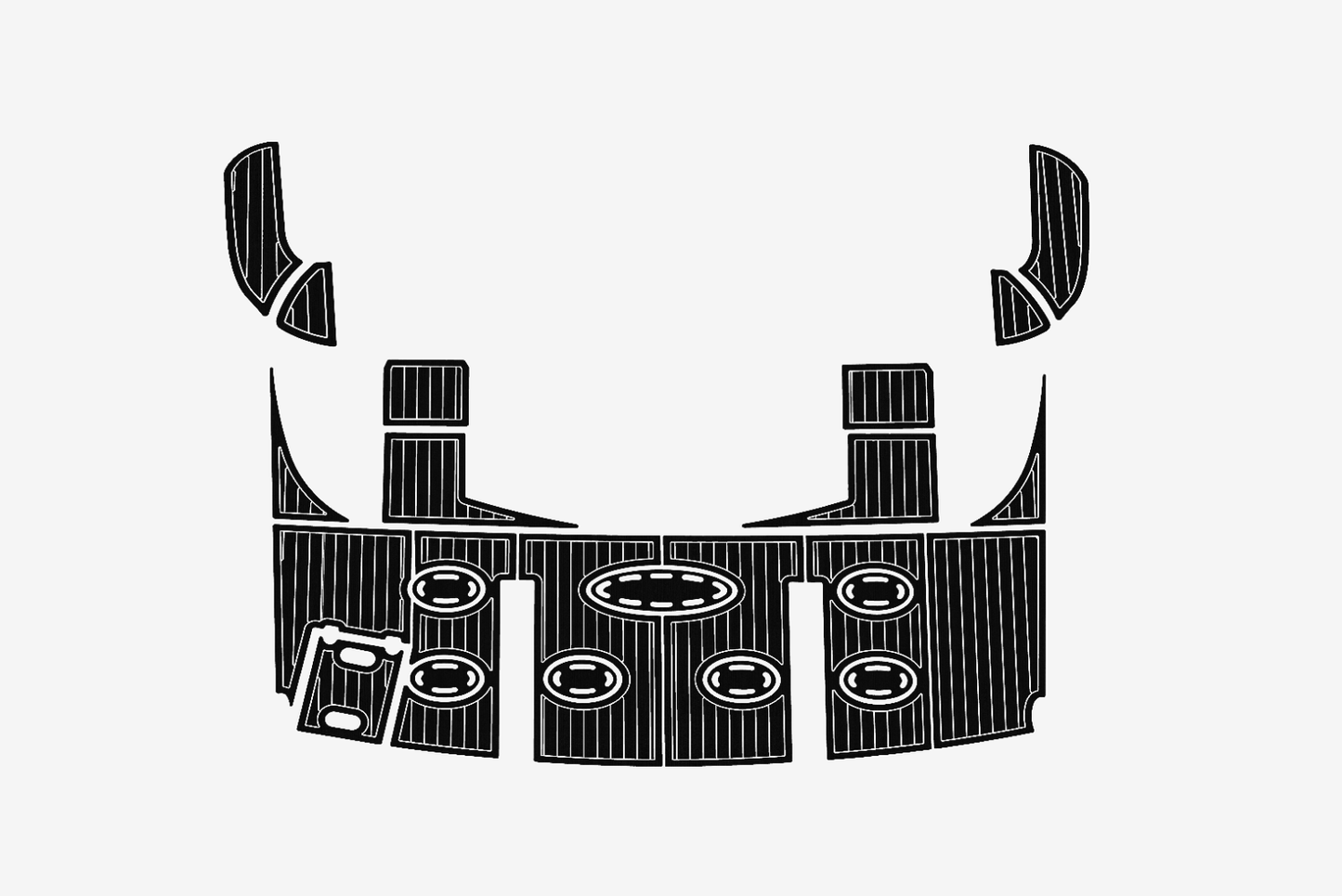 2012-2016 Cruisers 540 Swim platform 1/4"6mm EVA Foam carpet marine faux floor