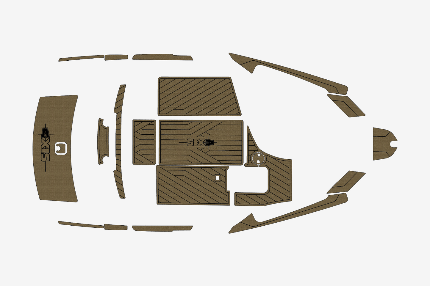 2009-2014 Axis A22 Marine teak deck EVA Foam Boat flooring