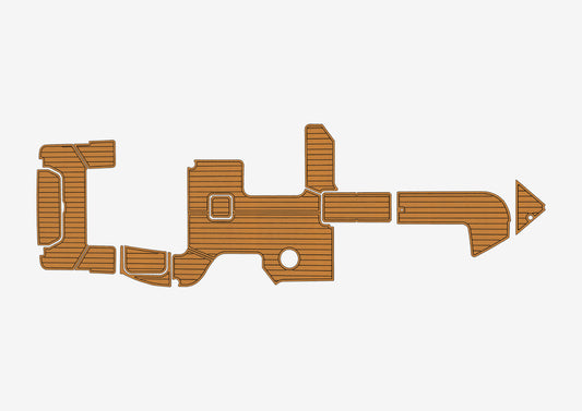2016-2019 cobalt R5 Cockpit Swim platform 1/4" 6mm EVA faux faom teak mat floor