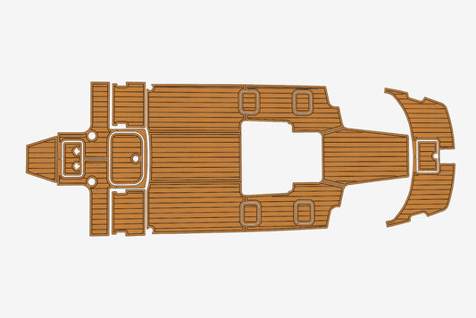 2013-2015 Carolina Cat 2300 CC Cockpit bow 1/4"6mm EVA Foam carpet marine floor