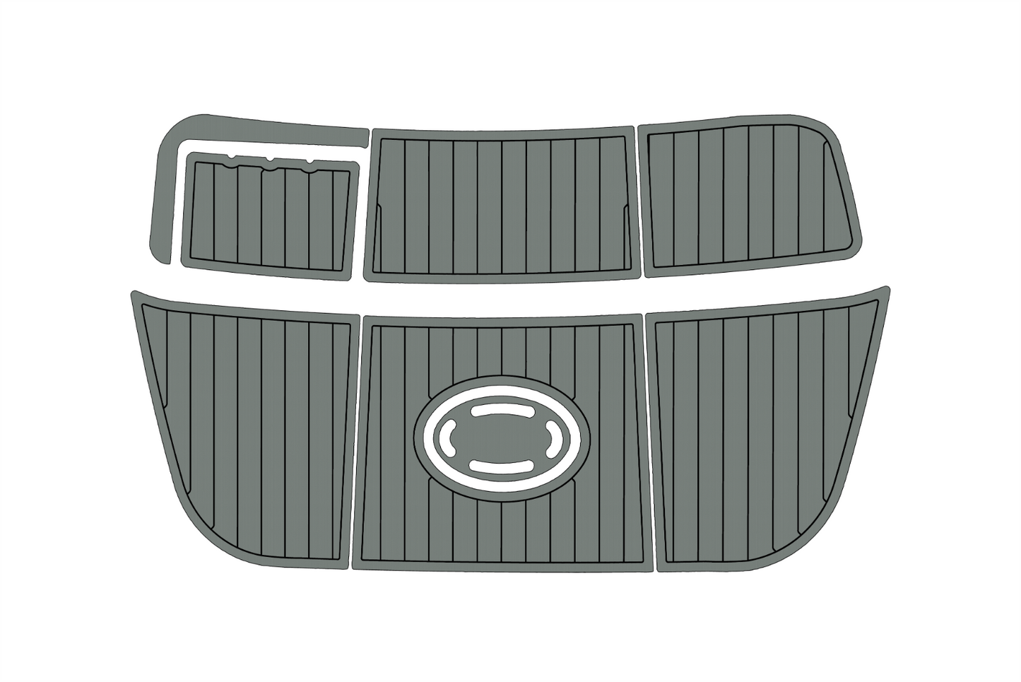 1992-2006 Crownline 225 BR SP Swim platform 1/4"6mm EVA foam faux mat floor
