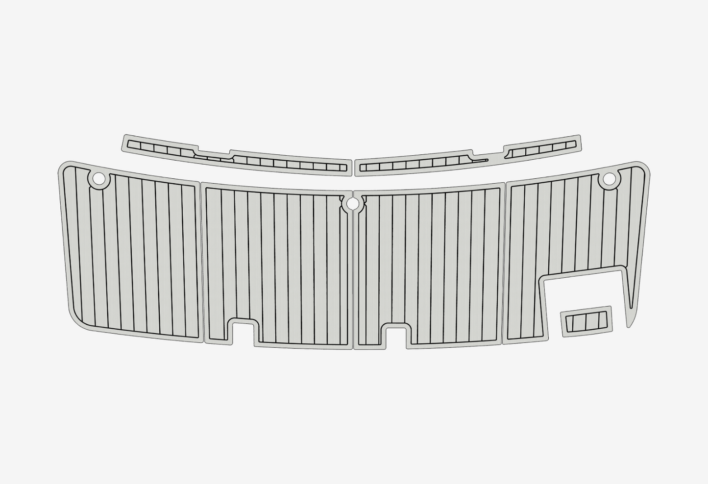 2002-2005 Rinker 312 Fiesta Vee SP Marine teak deck EVA Foam Boat flooring
