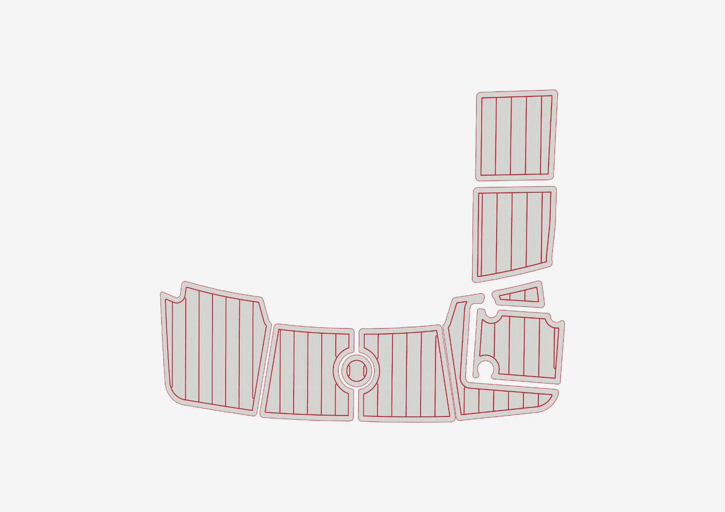 2014-2016 Monterey 186 MS Swim platform 1/4"6mm EVA Foam floor