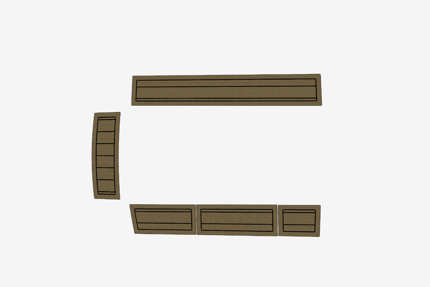 Beneteau First 285 Anti-slip mat Custom EVA teak marine deck flooring