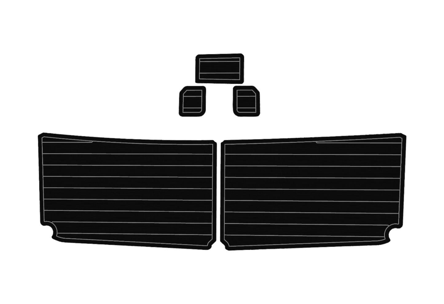 1998 Bayliner 2858 Ciera Cockpit Swim platform 1/4" 6mm EVA faux teak mat Floor