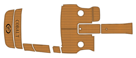 2010 Cobalt 210 cockpit & swim platform 1/4" 6mm EVA Foam Teak floor