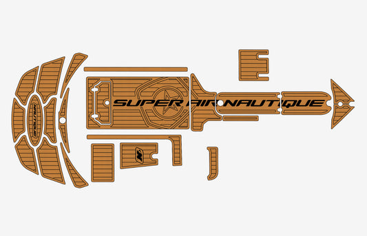 2008-2013 Nautique 210 Super Air Anti-slip Custom EVA faux teak marine flooring