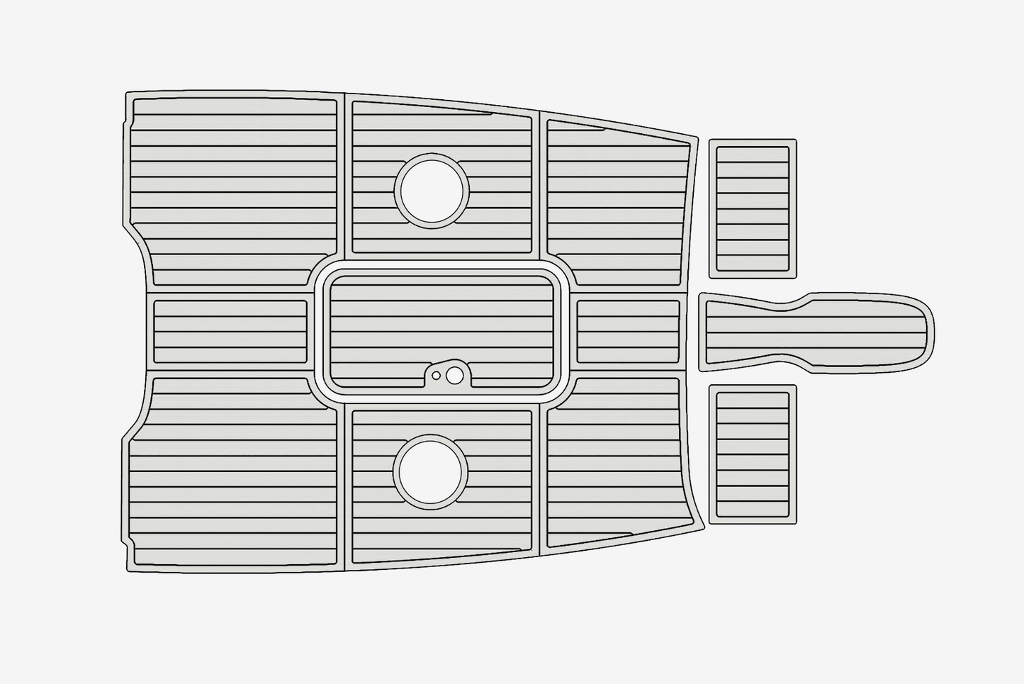 2014 Bayliner 185 BR Anti-slip mat Custom EVA marine deck flooring