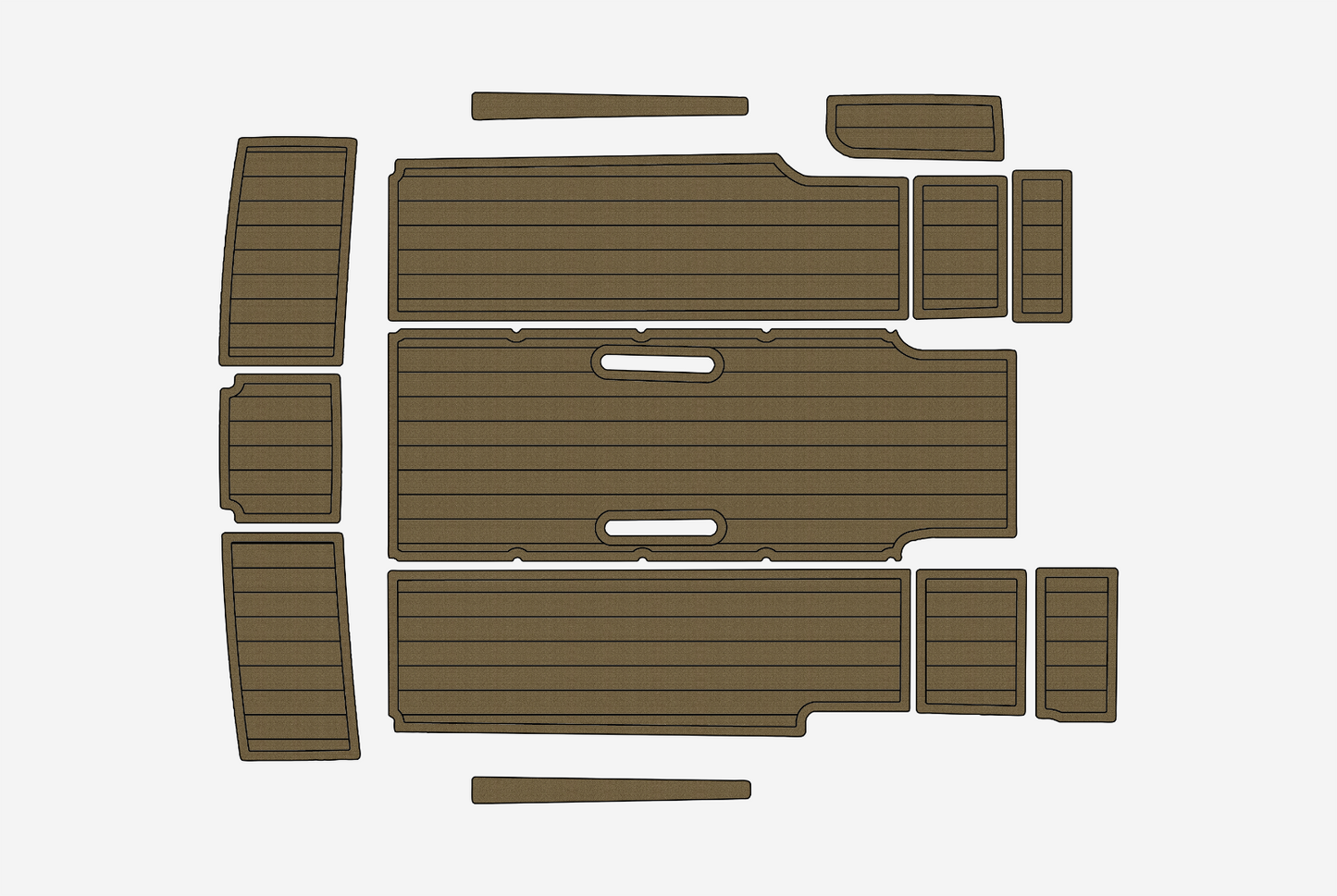 2002-2004 Formula Fastech Cockpit Swim platform 1/4" 6mm EVA faux teak mat Floor
