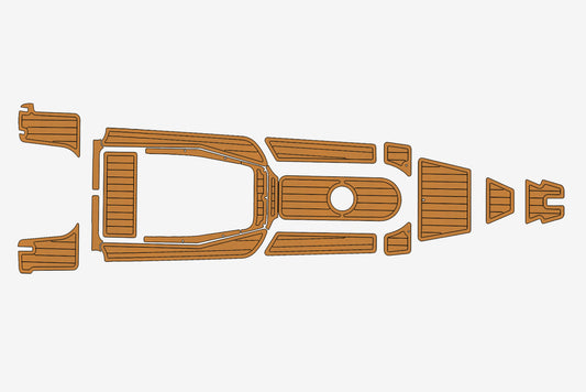 2008 Sacs 640 Marine teak deck seadek EVA Foam Boat flooring