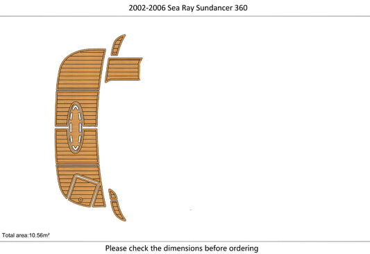 2002-2006 Sea Ray 360 Sundancer swim platform 1/4" 6mm EVA Foam floor