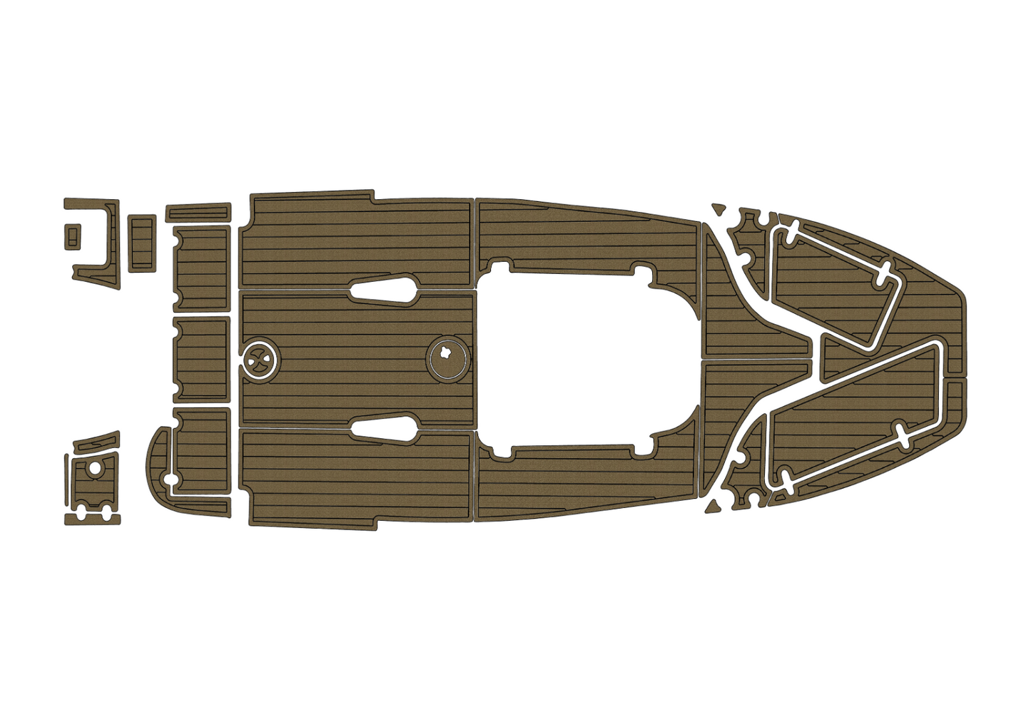 2020-2021 Sea Hunt 225 ULTRA Cockpit Swim platform 1/4"6mm EVA Foam faux floor
