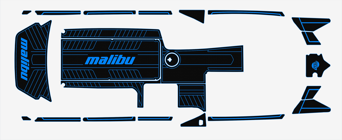 2013-2016 malibu 24 MXZ Cockpit Swim platform bow 1/4"6mm EVA Foam faux floor