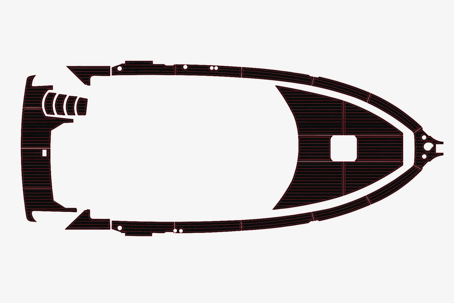 1997-1998 Carver MY 355 Swim platform bow 1/4"6mm EVA Foam carpet marine floor