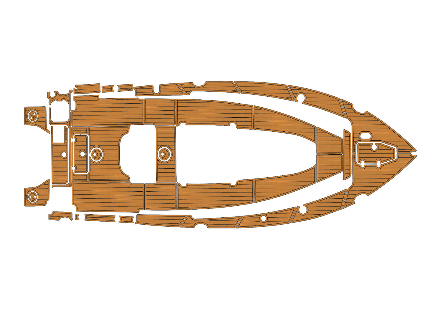 2018-2023 Sea Hunt 27 Game Fish CB Cockpit Swim platform 1/4"6mm EVA Foam floor