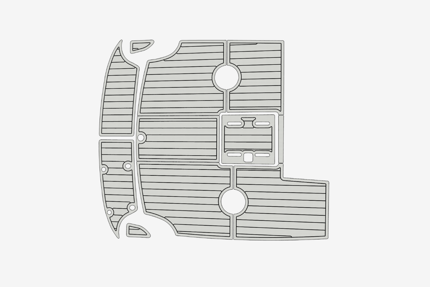 1998-2000 Cobalt 253 Cockpit Swim platform 1/4"6mm EVA Foam carpet marine floor