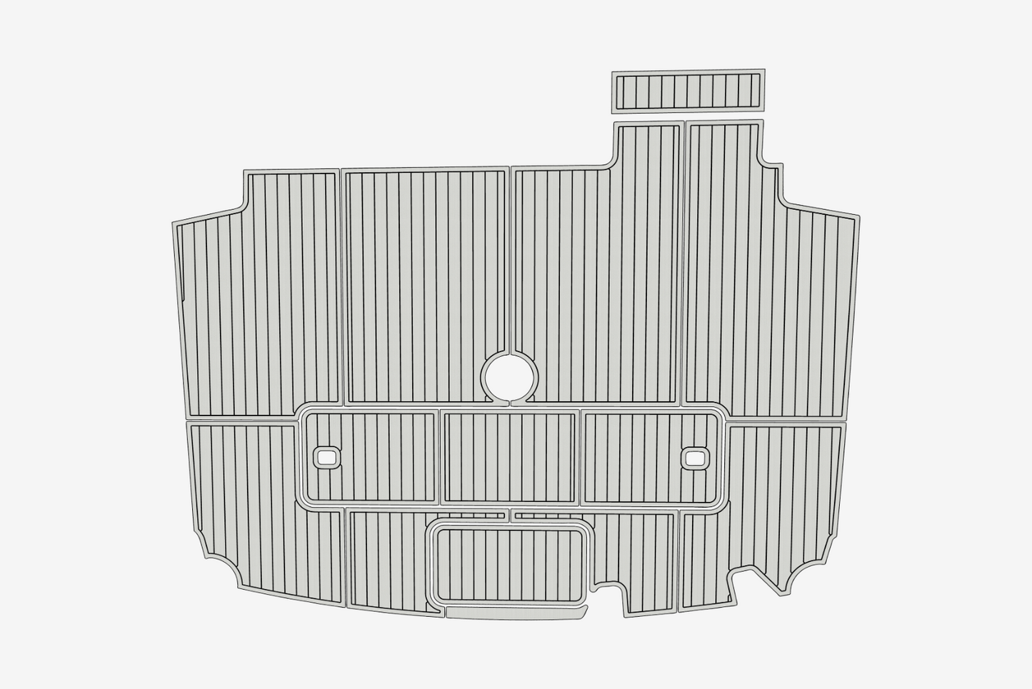 2000-2001 Viking 50 Convertible Cockpit 1/4"6mm EVA Foam faux mat floor
