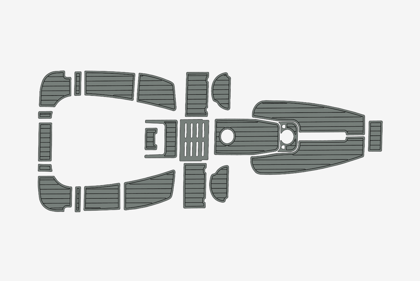 2004-2009 Hunter 36 Cockpit 1/4"6mm EVA Foam mat faux floor