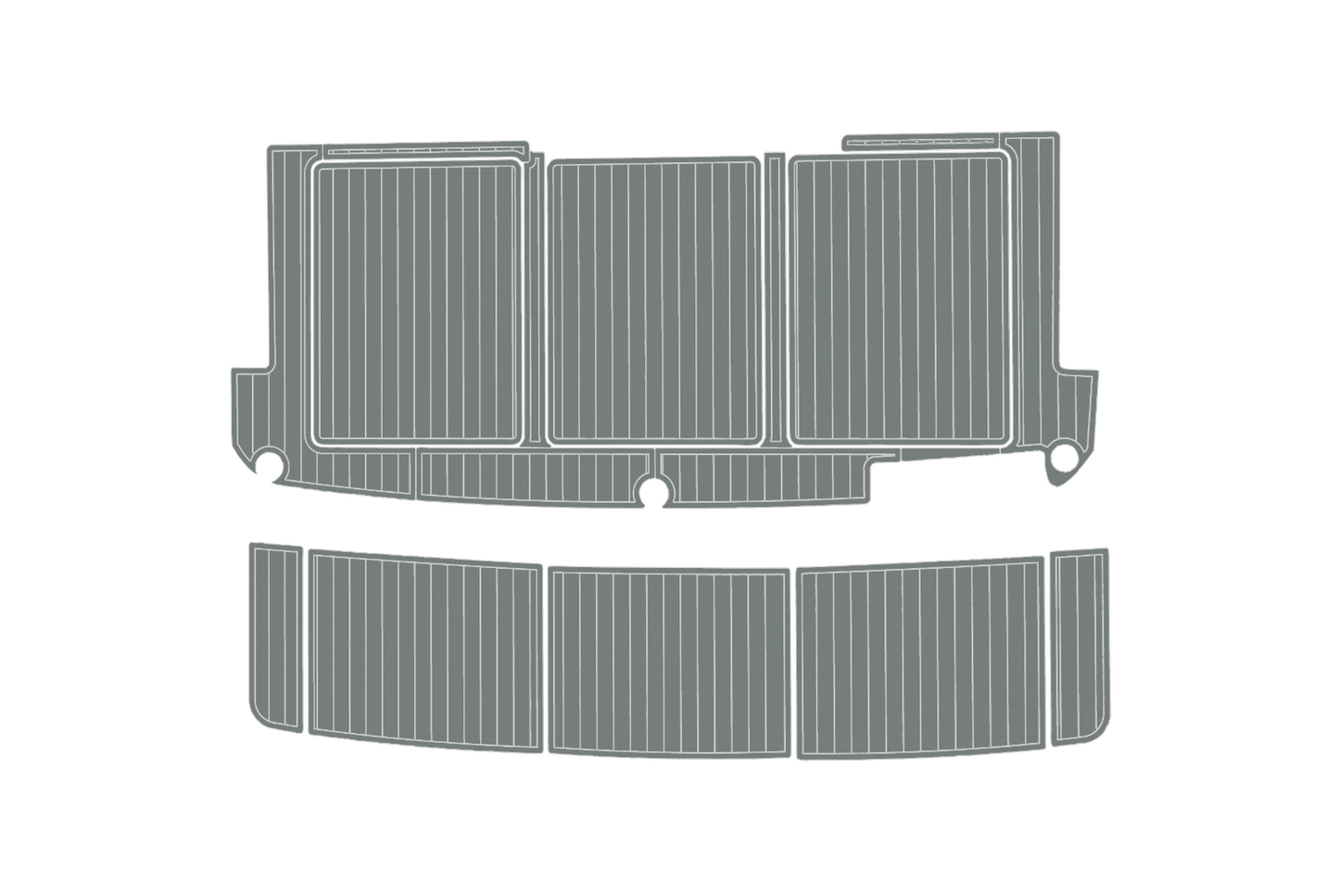 1985-1988 Bayliner 4550 Cockpit Swim platform 1/4"6mm EVA foam faux floor