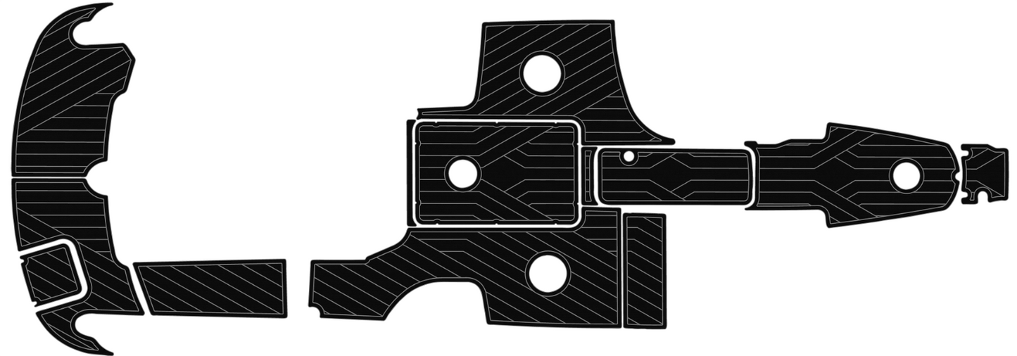 2007-2009 FORMULA 240BR Cockpit Swim platform BOW 1/4"6mm EVA foam floor