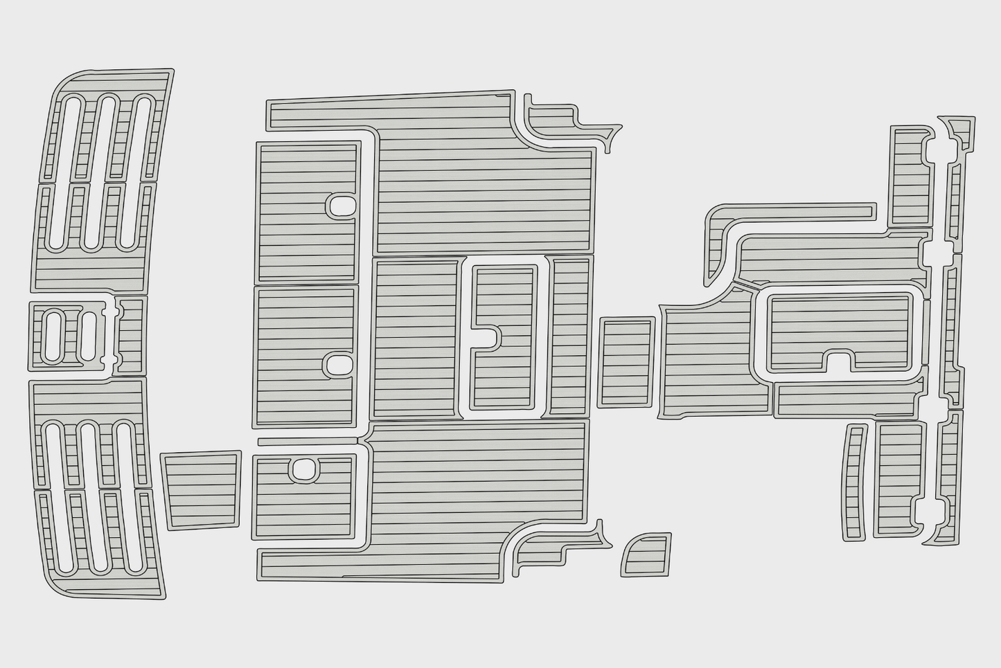 2001-2003 Tiara 38 Open Cockpit Swim platform 1/4"6mm EVA Foam floor