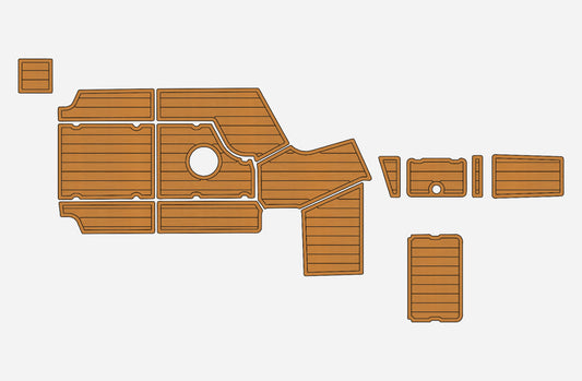2015-2016 Centurion Enzo SV233 Anti-slip Custom EVA teak marine deck flooring