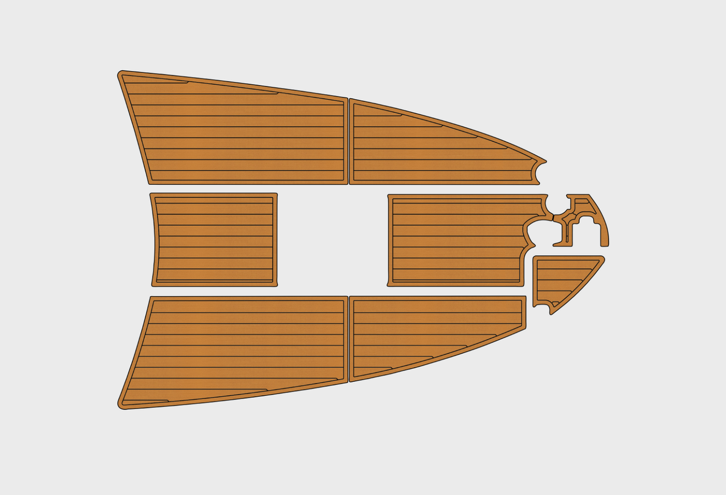 1997-2000 sea ray 270 Sundancer Bow 1/4"6mm EVA foam faux mat floor