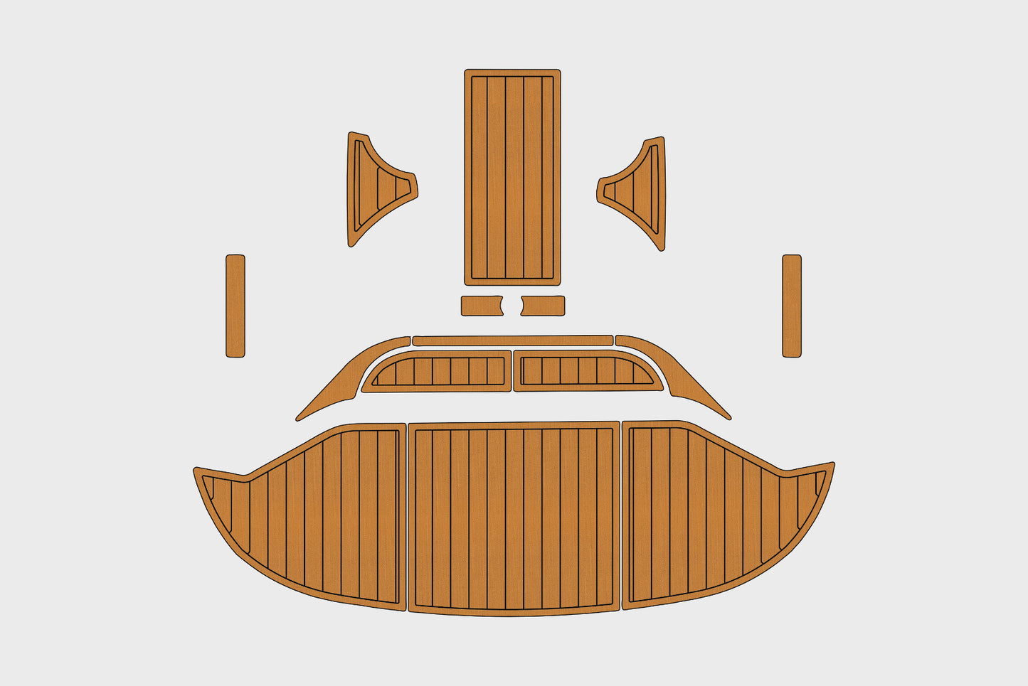 2015-2023 Regal 2800 Bowrider Swim platform 1/4"6mm EVA foam faux teak floor