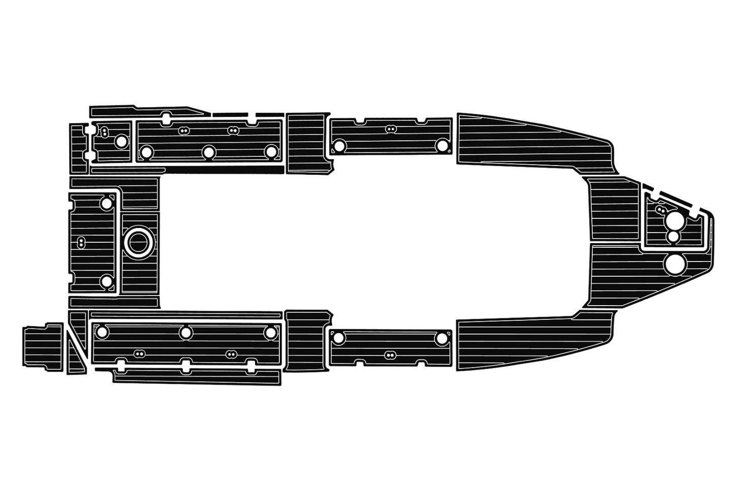 2017-2023 Sea Fox 328 commander Cockpit Swim platform 1/4"6mm EVA Fauxfoam floor