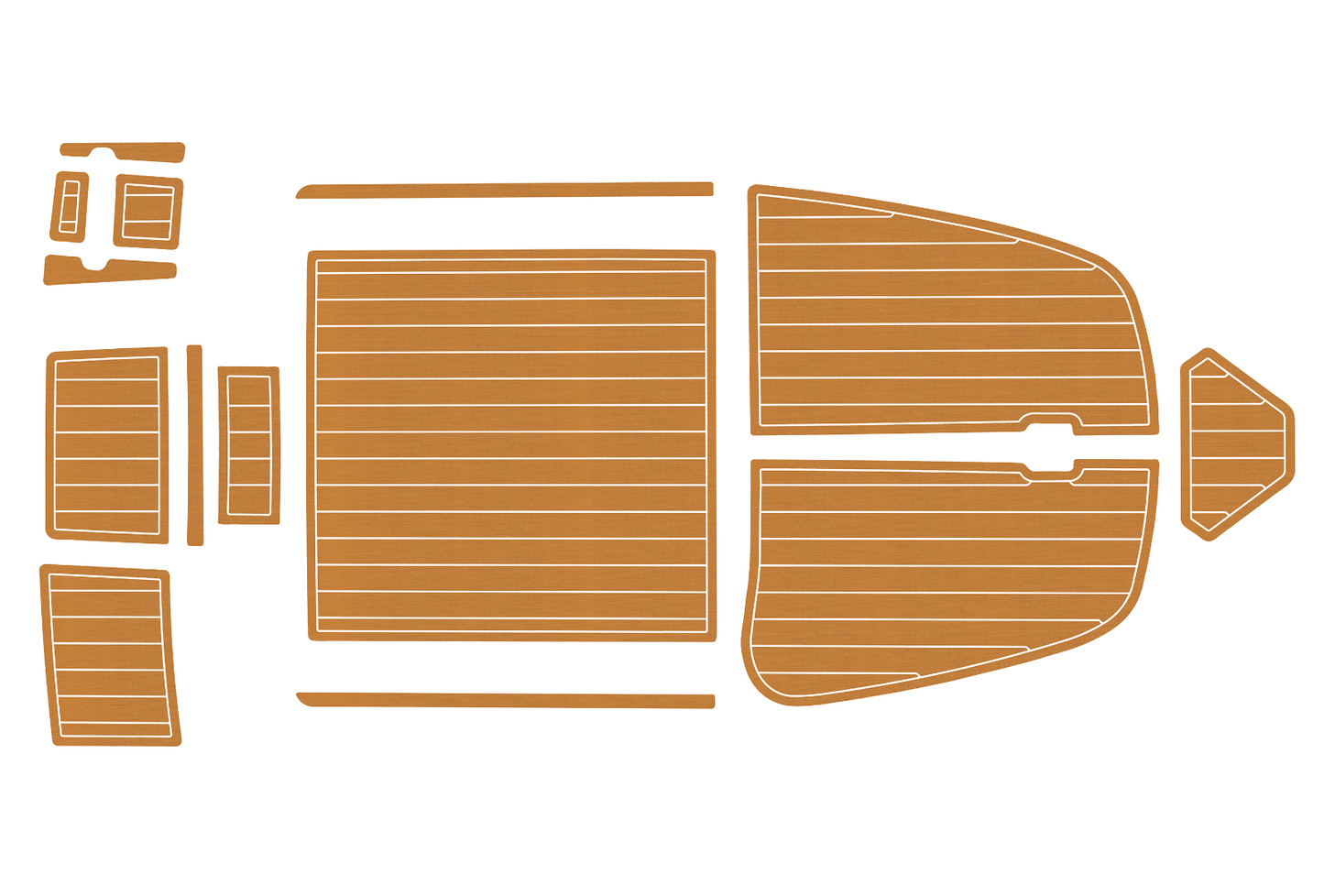 2001-2008 Bella 655 Marine teak deck EVA Foam Boat fuax foam mat flooring