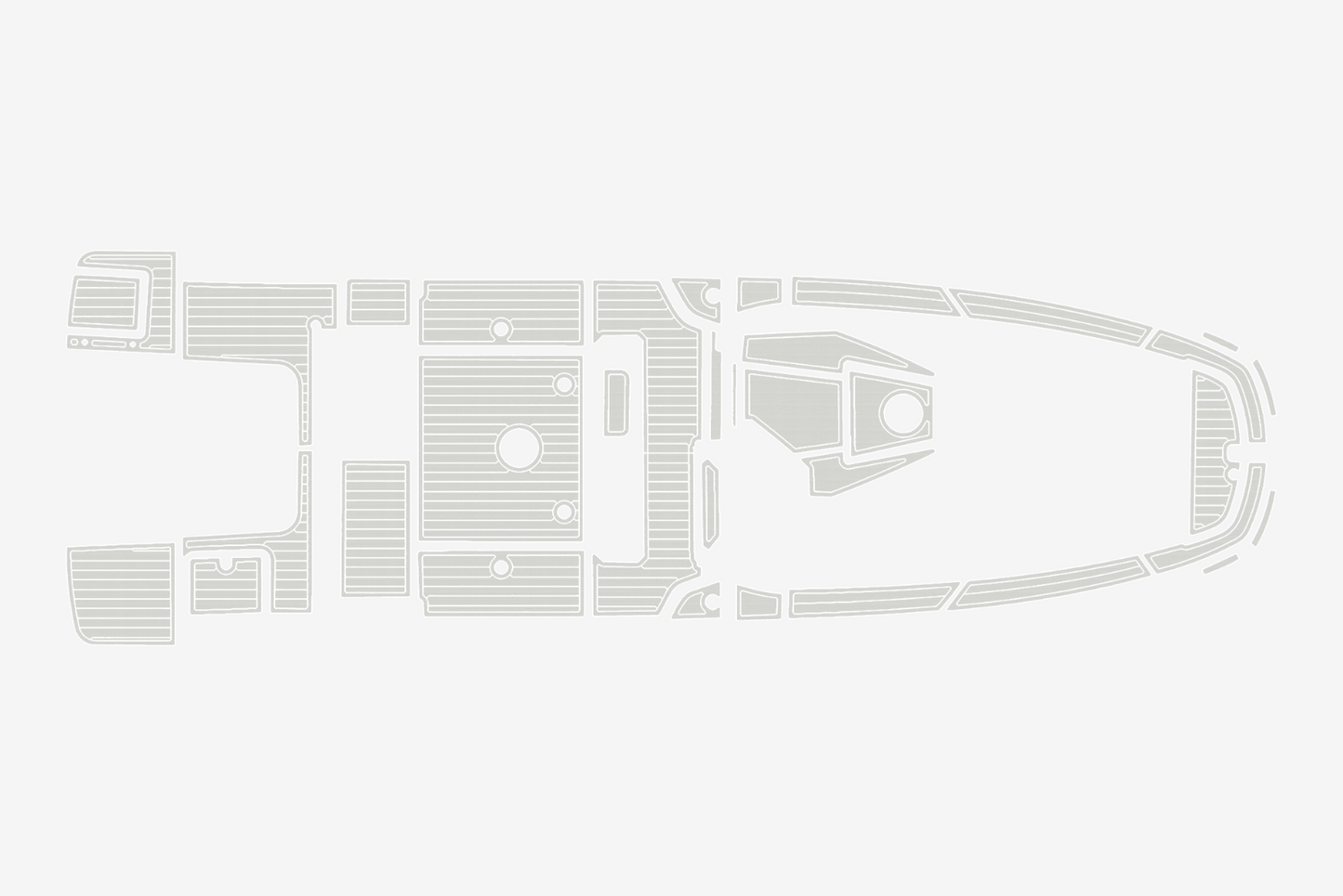 2024 Beneteau Sundeck Flyer 8 Anti-slip Custom EVA teak marine deck flooring