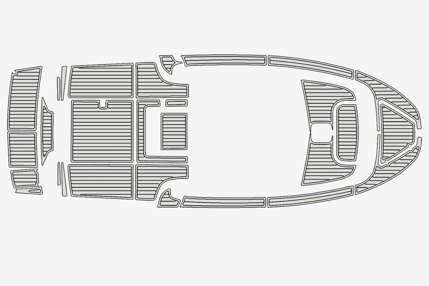 1999 Beneteau Antares 710 Anti-slip mat Custom EVA teak marine deck flooring