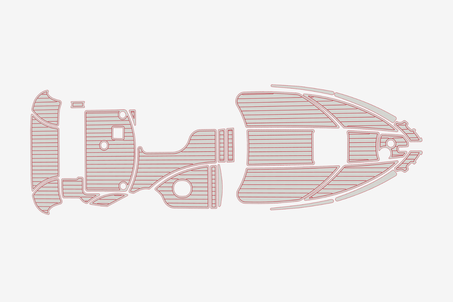 2006-2007 Bayliner 265 Anti-slip mat Custom EVA marine deck flooring