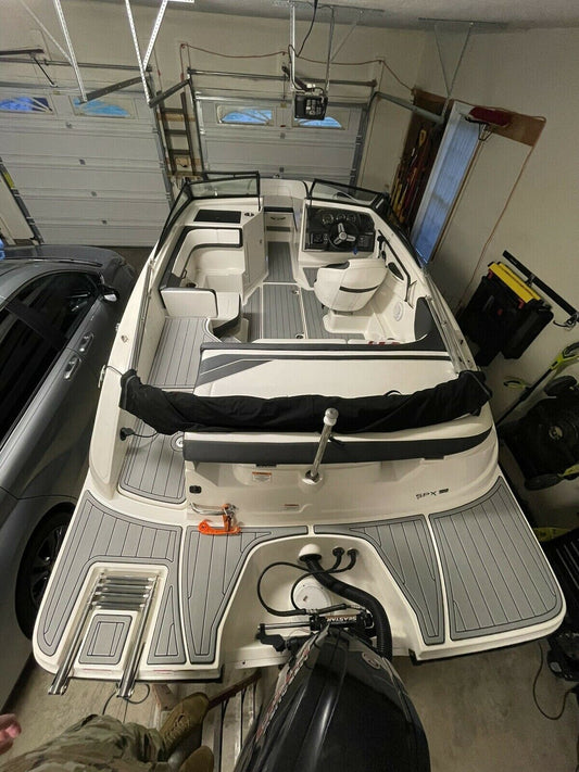 2015-2019 Sea Ray 190 SPX Outboard Anti-slip mat Custom EVA faux teak flooring