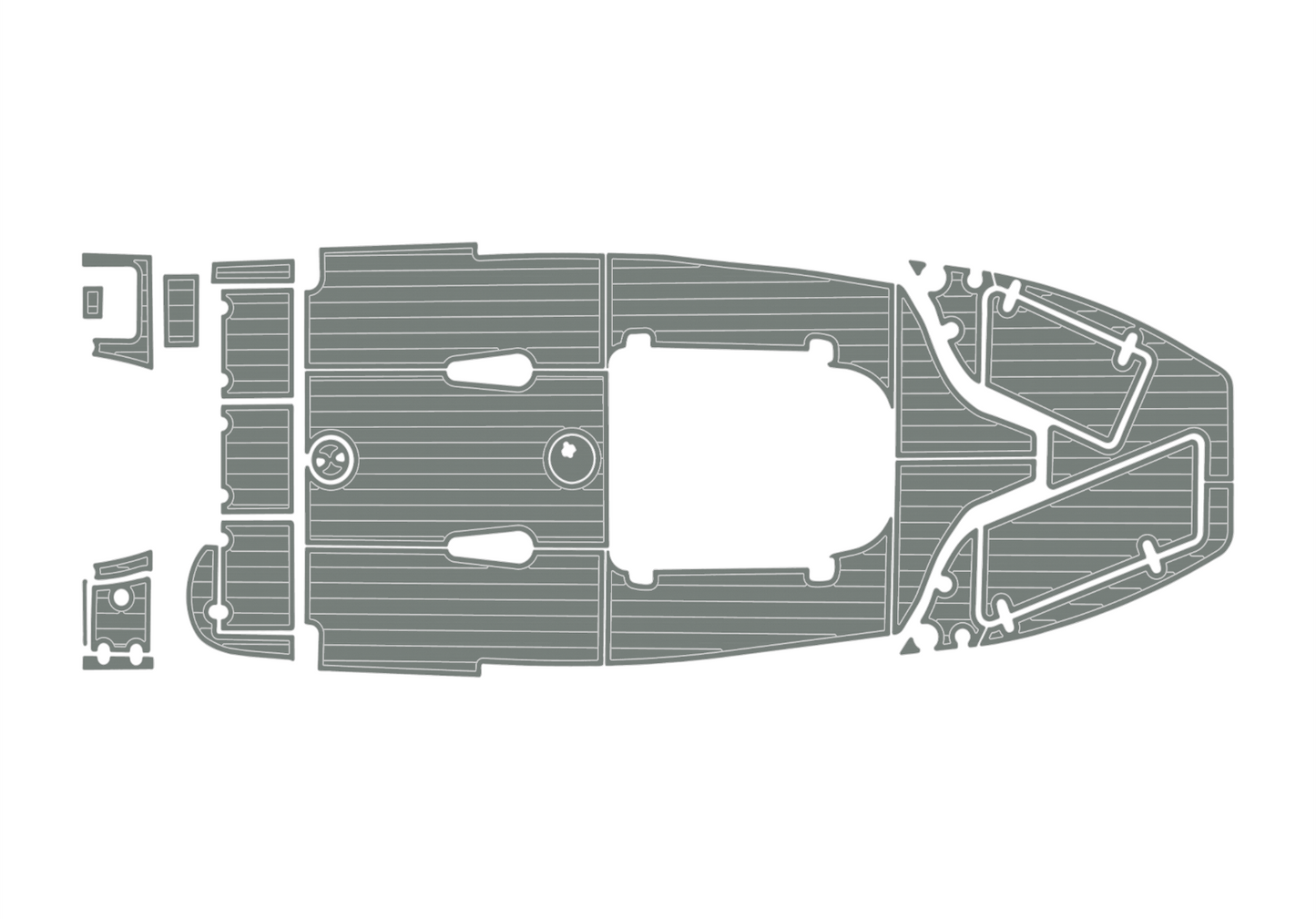 2020-2021 Sea Hunt 225 ULTRA Cockpit Swim platform 1/4"6mm EVA Foam faux floor