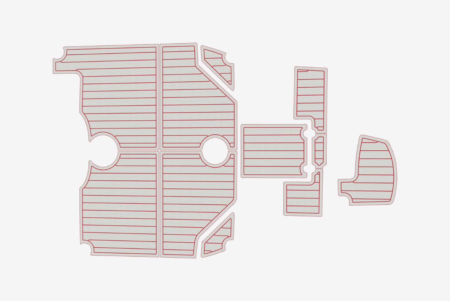 2002-2005 Robalo 235 Walkaround Cockpit 1/4"6mm EVA Foam faux floor