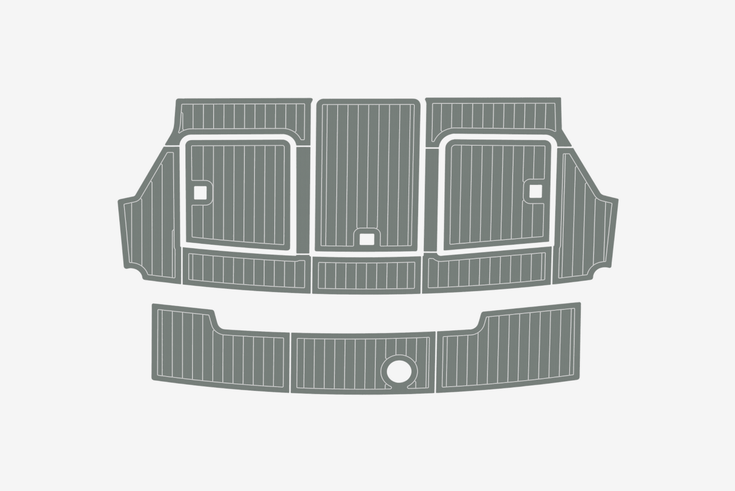 Carver 37 Cockpit Swim platform 1/4"6mm EVA Foam carpet marine floor