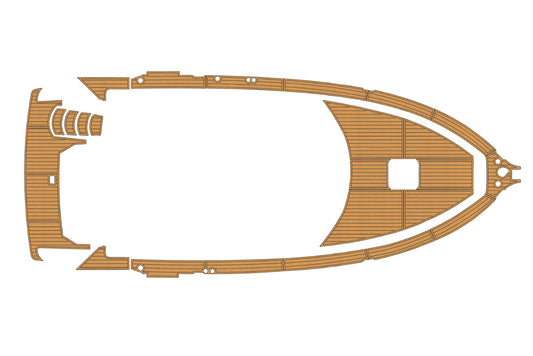 1997 Carver MY 355 Swim Platform upper deck bow 1/4" 6mm EVA Foam teak floor