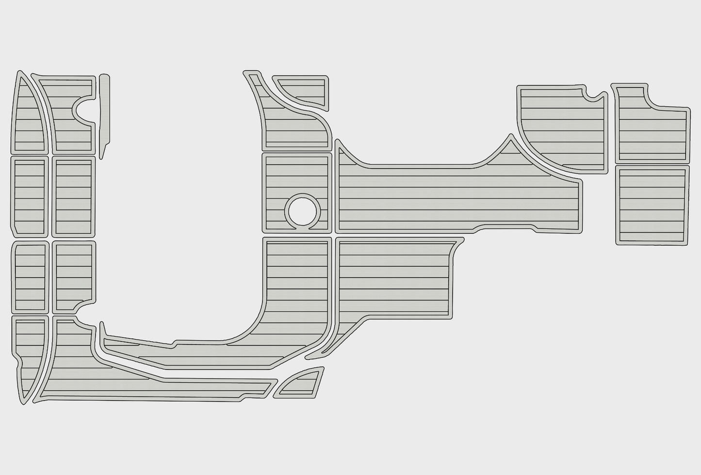 2007-2008 Sea Ray 290 Sundancer Cockpit Swim platform 1/4" 6mm EVA faux Floor