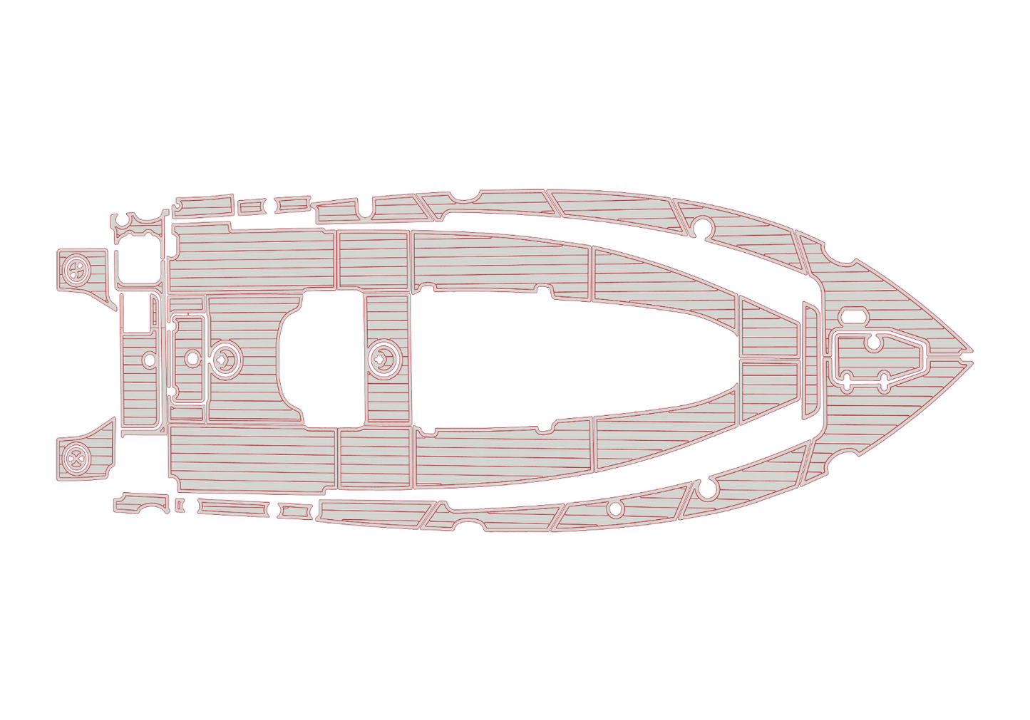 2018-2023 Sea Hunt 27 Game Fish CB Cockpit Swim platform 1/4"6mm EVA Foam floor