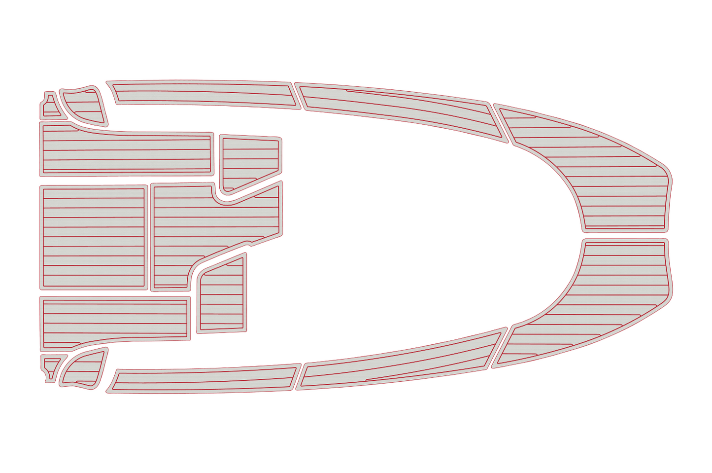 2004-2009 Aquador 23 WA Cockpit Swim platform bow 1/4"6mm EVA foam faux floor