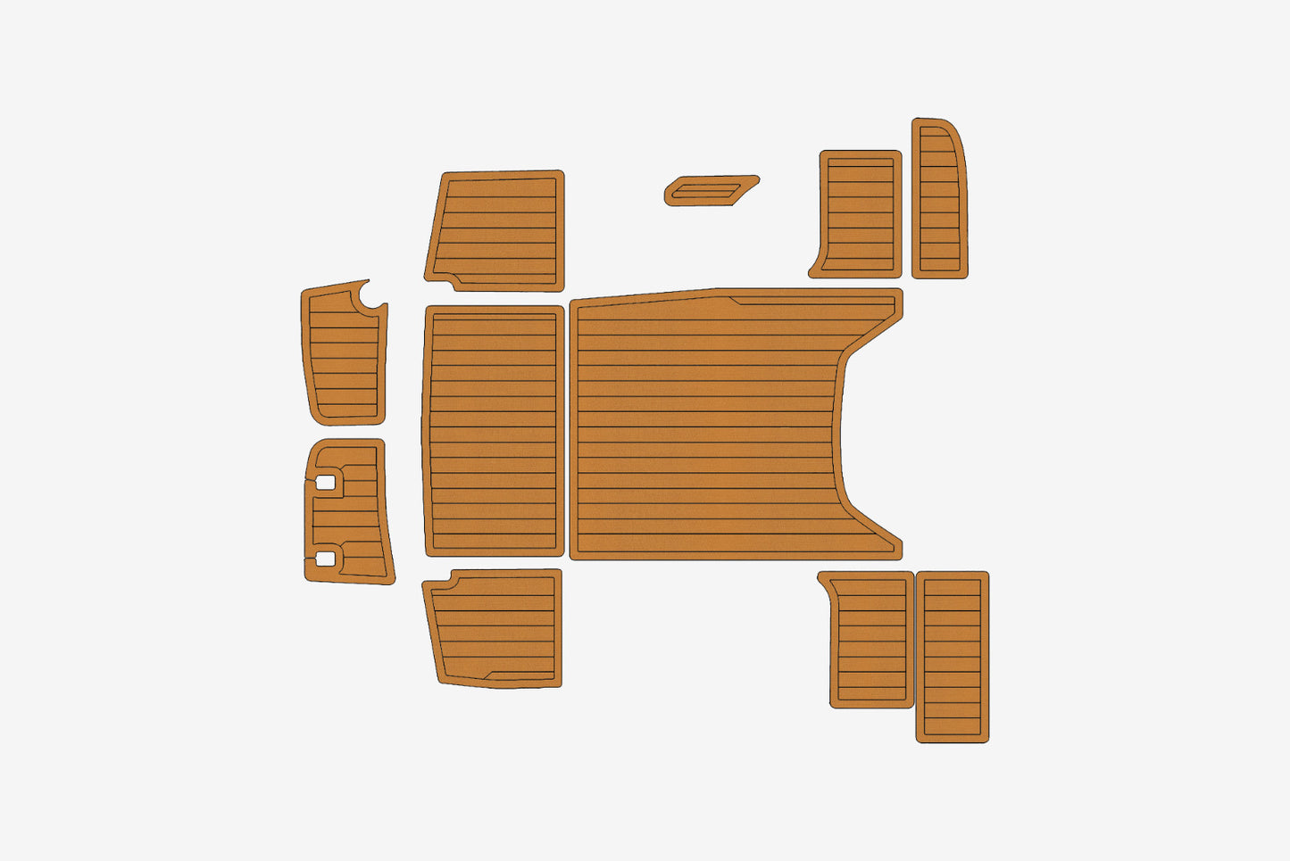 2010 Jeanneau Cap Camarat 635 Marine teak deck EVA Foam Boat flooring