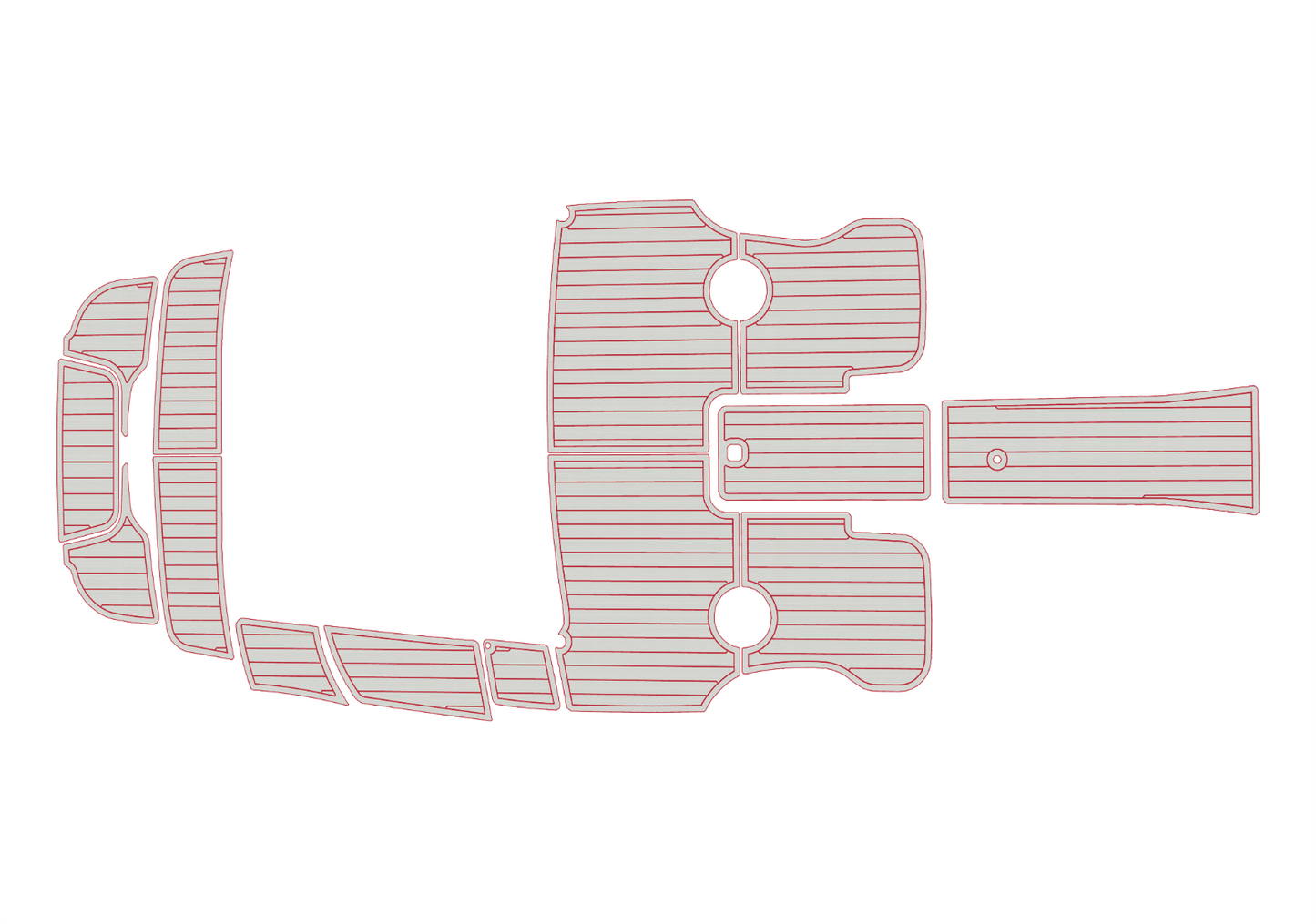 2011-2016 cobalt 200 Cockpit Swim platform 1/4"6mm EVA foam faux mat floor