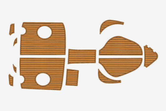 AMT 170 BRs 3 Cockpit 1/4" 6mm EVA Teak deck floor