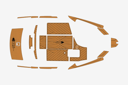 2009-2014 Axis A22 Marine teak deck EVA Foam Boat flooring