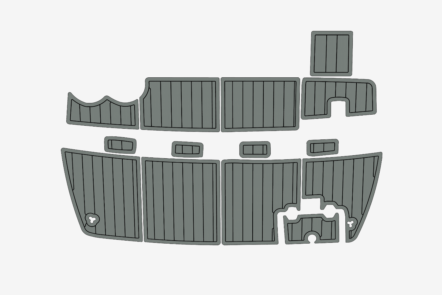 2001 Regal 2960 Marine teak deck EVA Foam Boat flooring