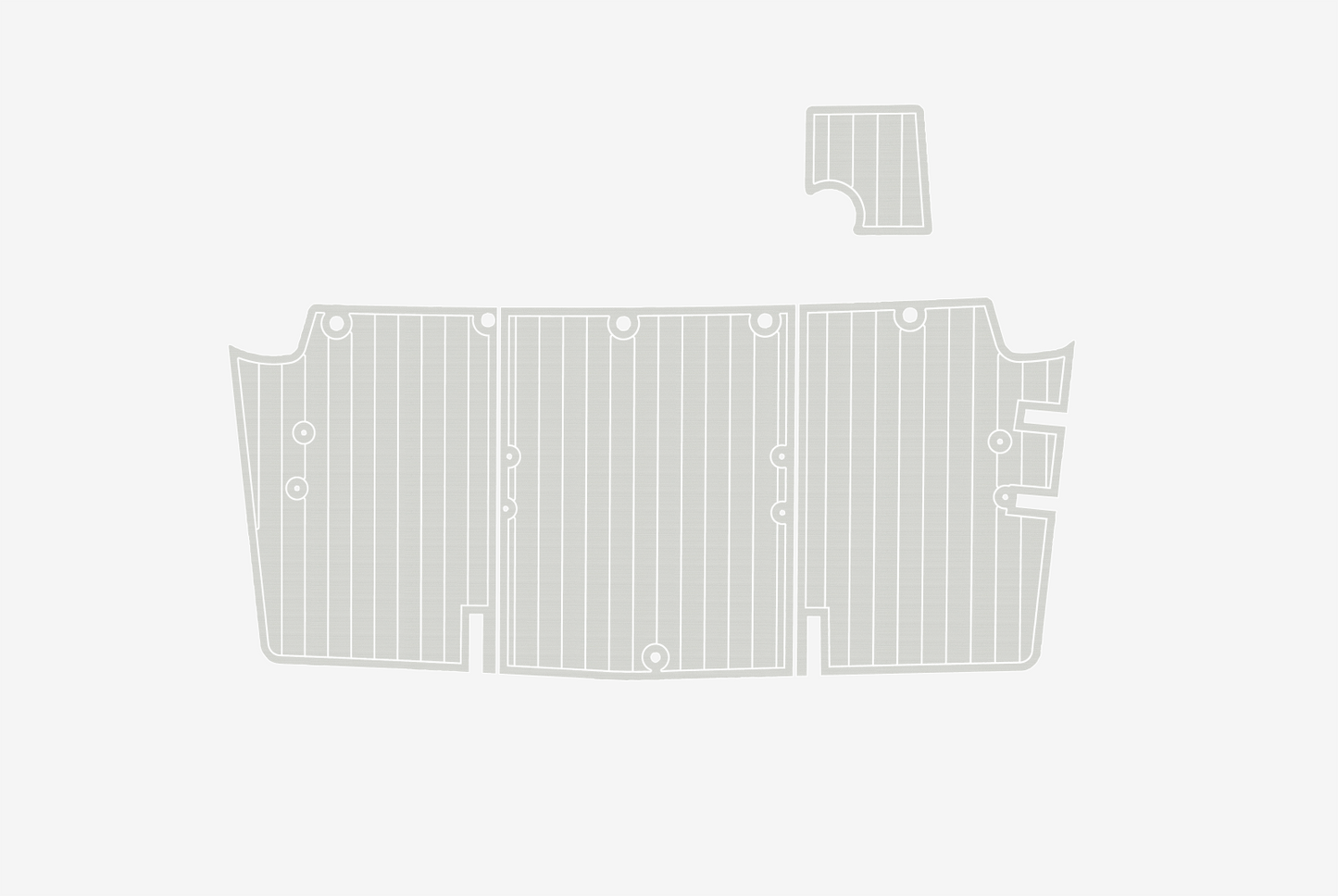 2021 CHAPARRAL 230 SUNCOAST Swim platform 1/4"6mm EVA foam faux mat floor